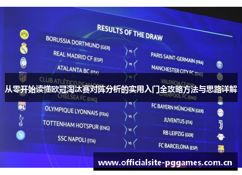 从零开始读懂欧冠淘汰赛对阵分析的实用入门全攻略方法与思路详解